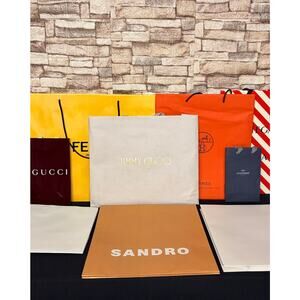 Designer Shopping Bag Lot 12pcs Hermes Tiffany Jimmy choo Gucci Bottega Prada +